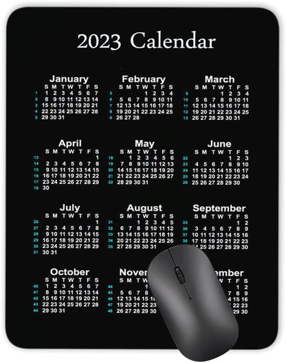 Calendar Mouse pad, Natural Rubber Quality Creative Gaming Mouse Pad Rectangle Mouse Personalized Desk Mouse Pad 9.5 inch x 7.9 inch (2023 Calendar Vertical Version)