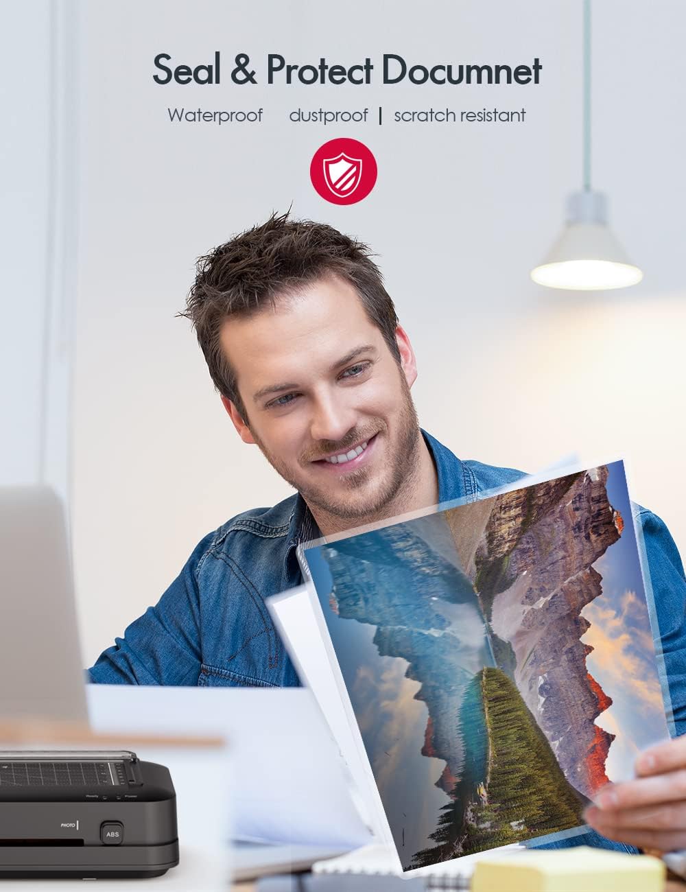 Thermal Laminating Pouches, 3mil Laminating Sheets, 8.9x11.4 Inches, Letter Size, HeatSeal, Clear (100pack)