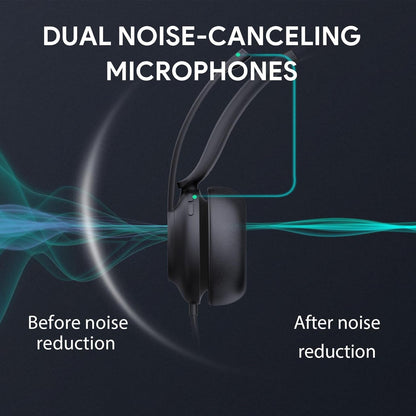 Yealink UH37 Professional USB Headset with Microphone for PC Laptop Noise Cancelling & Volume Control VoIP Skype Teams Online Conference(Mono)(USB-A)