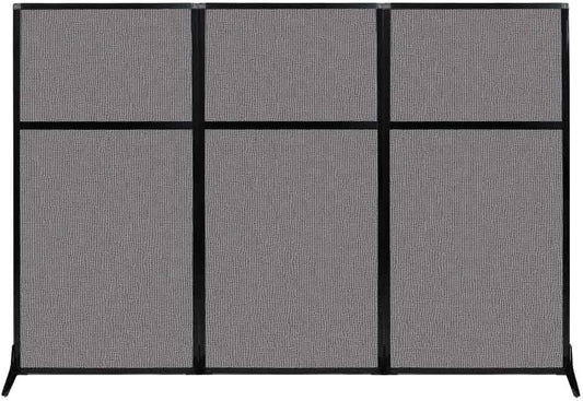 Versare Workstation Partition | Portable Wall Divider | Modern Office Cubicle | Free Standing Privacy Screen | Flexible Work Space | 99" x 70" Slate Fabric Panels
