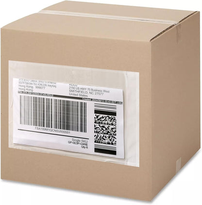 1000 Pcs 7'' x 10'' Clear Packing List Envelopes Adhesive Shipping Label Pouch, Shipping Document envelopes, Clear Face