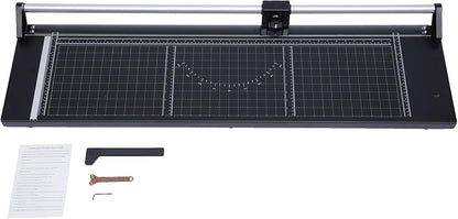 Manual Heavy Duty 36 Inch Rolling Cutter Precision Rotary Paper Trimmer for Photo Paper, Film, Art Paper Jam, Office Paper, Thin Plastic Soft Board, PVC,Cutting Table,Professional Rolling Trimmer
