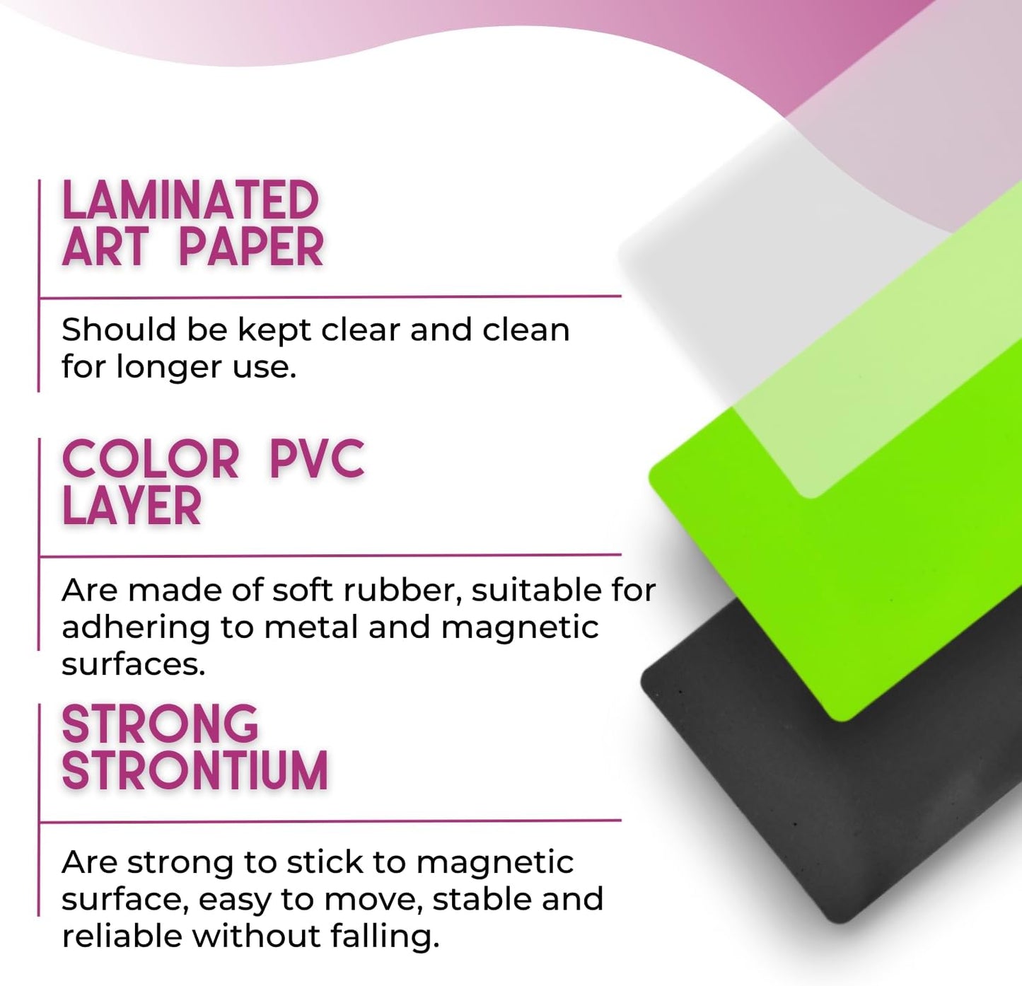 Availey 30 Pieces (3 x 5) - Full Colored Magnetic Dry Erase Labels - Reusable Strips for Classroom Home Office Garage Refrigerator Blank Writable Erasable Cards Name Tags Students Locker Shelf