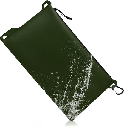 Haimont Waterproof Pouch, Small Waterproof Dry Bag with Upgrade Zipper for Travel Boating Kayaking Hiking Document Organizer