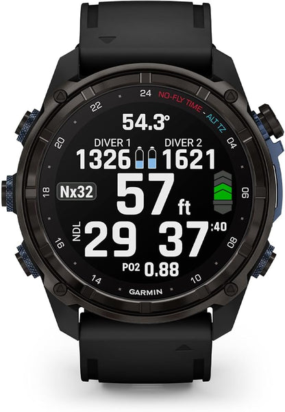 Garmin Descent™ Mk3i, Dive Computer and Multisport GPS Smartwatch, Air Integration, Black