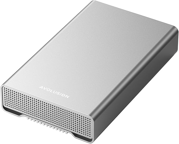Avolusion PRO-G2 18TB USB 3.2 Gen 2 (10Gbps) External Hard Drive for Windows/MacOS (Silver)