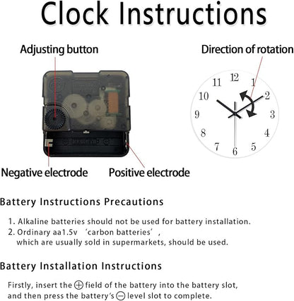 XNM Pink Chemical Clock for Girls Bedroom Wall Clocks Battery Operated Round Glass Analog Science 12 Inch Silent Wall Clock