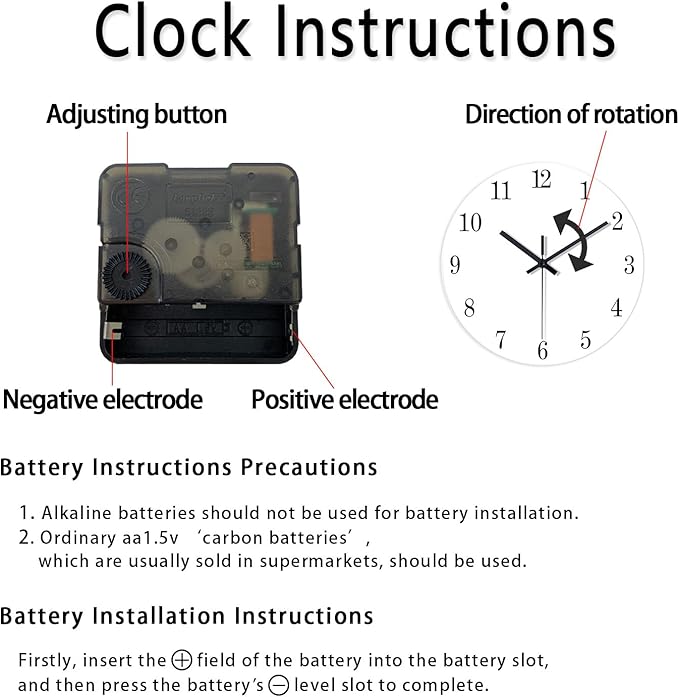 XNM Modern Blue Chemical Clock for Classroom Glass Analog Small Science Wall Clocks Battery Operated 12 Inch Round Silent Wall Clock for Study Room