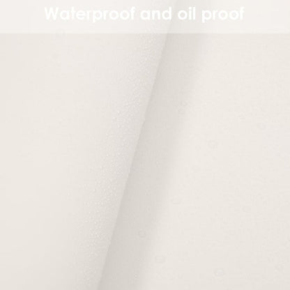 Leather Table Cover,1.8mm Thick,24x48 Inch Table Protector,Glass Table Protector,Table Sticker Cover,Desk Covers On Top of Desks.(White+White,24x48)