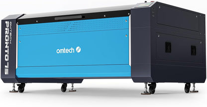 OMTech Pronto 150W CO2 Laser Engraver & Cutter with LightBurn – 63"x40" Workspace, 1,000mm/s Speed, Autofocus, 2-Way Pass, Air Assist, for Wood, Acrylic & More