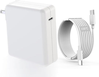 Macbook Pro Charger 140w USB C Fast Charger Power Adapter with 10Ft Fast Charger Cable, Compatible MacBook Pro/Mac Book Pro 16 15 14 13 inch, Macbook Air 13 Inch,iPad Pro M1/M2/M3,and All USB C Device