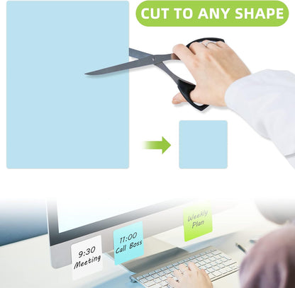 Dry Erase Board Sticker-Whiteboard Stickers-8.3''x11.7'' Washable+Removable Dry Erase Sheets-Fridge Magnetic Paper Alternatives for Wall/Desk/Refrigerators(24 PCS)