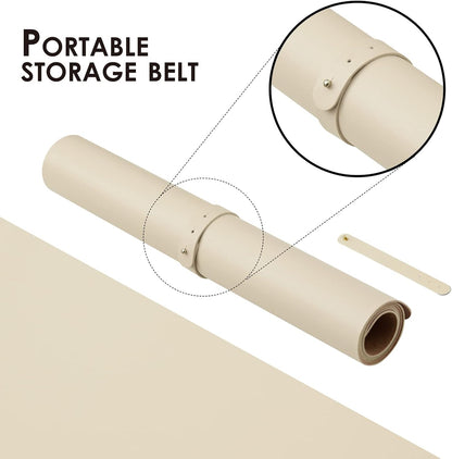 Cork Desk Mat - Dual-Sided Desk Pad for Office and Home - Desk Organization and Accessories - Ideal for Large Mouse Pad and Desk Mats on Top of Desks(Beige,36"x 17")