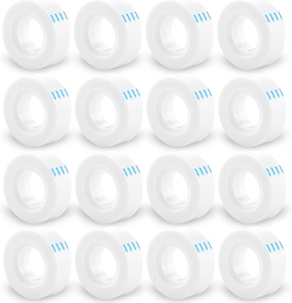 Invisible Tape Refill - Tear by Hand, 3/4'' X 1000'', 16 Rolls Gift Wrap Tape for Repairing, Back to School Supplies, Writable