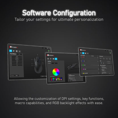 iRocks IRM31R RGB Backlight, Wireless Lightweight Gaming Mouse, Tri-Mode Connection, Kailh GM8.0 Mouse Switches, Advanced PixArt PAW3395 Optical Sensor, Resolution Up to 26,000 DPI - White