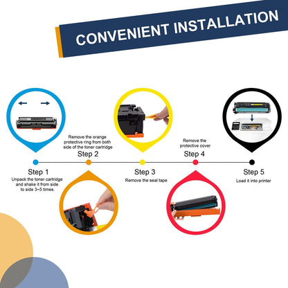 215A Toner Cartridges Black(with Chip) Compatible with 215A Toner Cartridges W2310A for Color Pro MFP M182nw M183fw M182 M183 M155 Printers (2 Pack, Black)