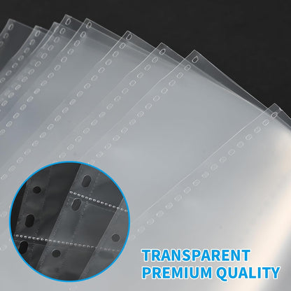 300 Pack 9 Pocket Card Sleeves Binder Sheets，Holds 5400 Cards, Clear Trading Card Sleeve Pages Protector for Trading Card Binder Sleeves Fit for Baseball,Football,Game,Business Cards