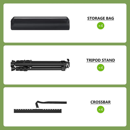 Easel Stand for Sign, Hemndic 66" Easels Stand for Painting Heavy Duty, Portable Travel Easel for Display (4 Pack)