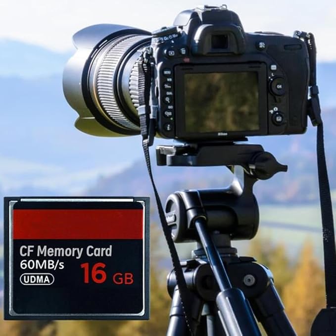 Original 64GB CF Memory Card UDMA Speed Up to 60MB/s SLR Camera CF Card for Professional Photographer,Videographer,Enthusiast