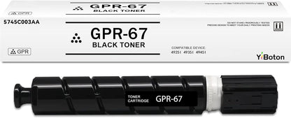 GPR-67 GPR67 High Capacity Black Toner Cartridge 5745C003AA Compatible for Canon GPR-67 GPR67 imageRUNNER Advance DX 4925i DX 4935i DX 4945i Printer