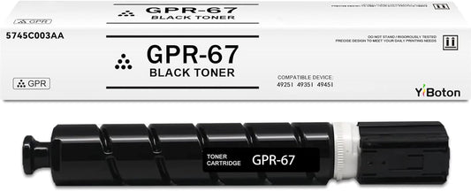 GPR-67 GPR67 High Capacity Black Toner Cartridge 5745C003AA Compatible for Canon GPR-67 GPR67 imageRUNNER Advance DX 4925i DX 4935i DX 4945i Printer