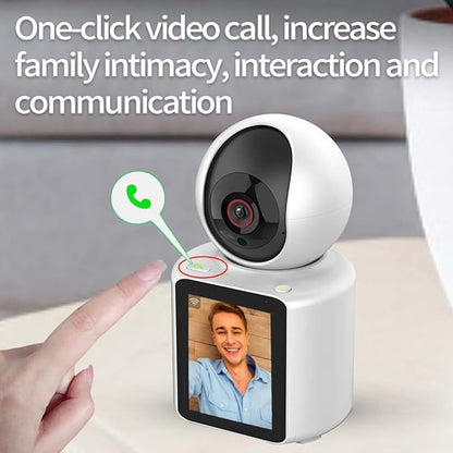 Two-Way Video Camera 2.8-inch Screen,Pet Camera,Dog Camera,Indoor Home Nanny Camera,Baby/Elder/Nanny/Dog/Pet Camera with Phone App(Im Cam),360°Smart Security Camera,1080p HD