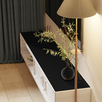 Dresser Protector - 20x60 Inch Waterproof Easy to Clean Can Conceal Flaws Protector The Table Top from Scratches Used for Coffee Table Dresser(Black+Black 20x60)