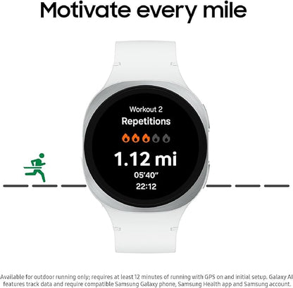 Samsung Galaxy Watch 8 (2025) 40mm LTE Smartwatch, Cushion Design, Fitness Tracker, Sleep Coaching, Running Coach, Energy Score, Heart Rate Tracking, Graphite [US Version, 2 Yr Warranty]