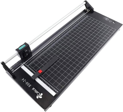 CALCA 24 Inch Precision Rotary Paper Cutter Paper Trimmer 24 inch Manual Sharp Photo Paper Trimmer and Cutters