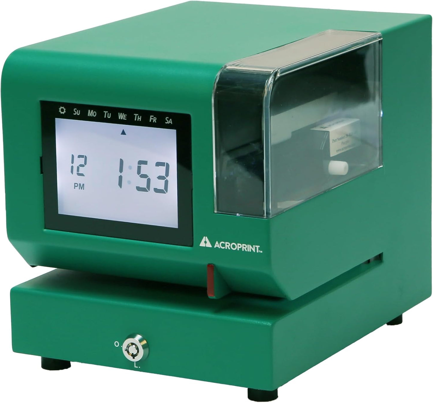 Acroprint M150MC4 Heavy-Duty Digital Time Recorder, Steel Construction, Backlit LCD