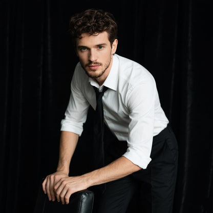 Background Solid Black Backdrop Muslin Portrait Background Screen for Photo Backdrop Video Photography Studio(6x9ft, Black)