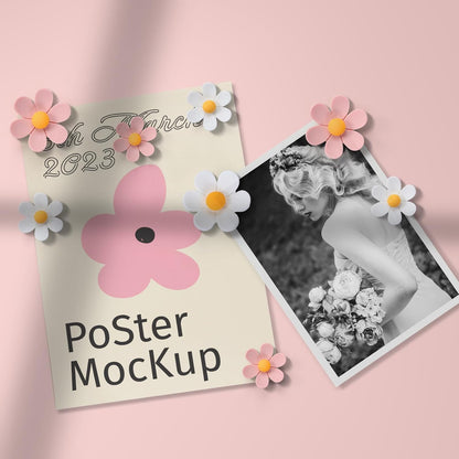 20Pcs Cute Fridge Magnets,2 Colors Cute Magnets, Pink 3D Flower Fridge Magnet, Resin Decorative Magnet for Refrigerator Locker Whiteboard Office Kitchen(10 Small+10 Medium)