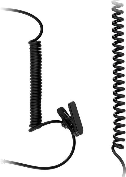 Police Earpiece 3.5mm /1 Pin Listen Only Acoustic Tube Earbud Headset for Remote Speaker Mic Motorola Kenwood 2 Way Radio FBI Security Surveillance Walkie Talkie (2 Packs)