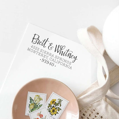 STAMTECH Custom Return Address Stamp - 24 Designs to Choose from Custom Address Stamper Wedding Invitation Stamp… (Rubber Stamp)