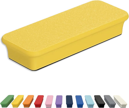 Glassboard Studio Mega Magnets - Neodymium - Heavy Duty, Colorful, Ergonomic, Ideal for Crafting, Quilting, and as Magnetic Knife Holders (1, Sunshine Yellow Bar)