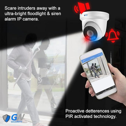 GW Security 32 Channel NVR UltraHD 12MP (4000x3000) Face/Human/Cars Detection PoE Security Camera System with 12 x 6K 12MP Full Color Night Vision Waterproof 2-Way Audio Dome Cameras