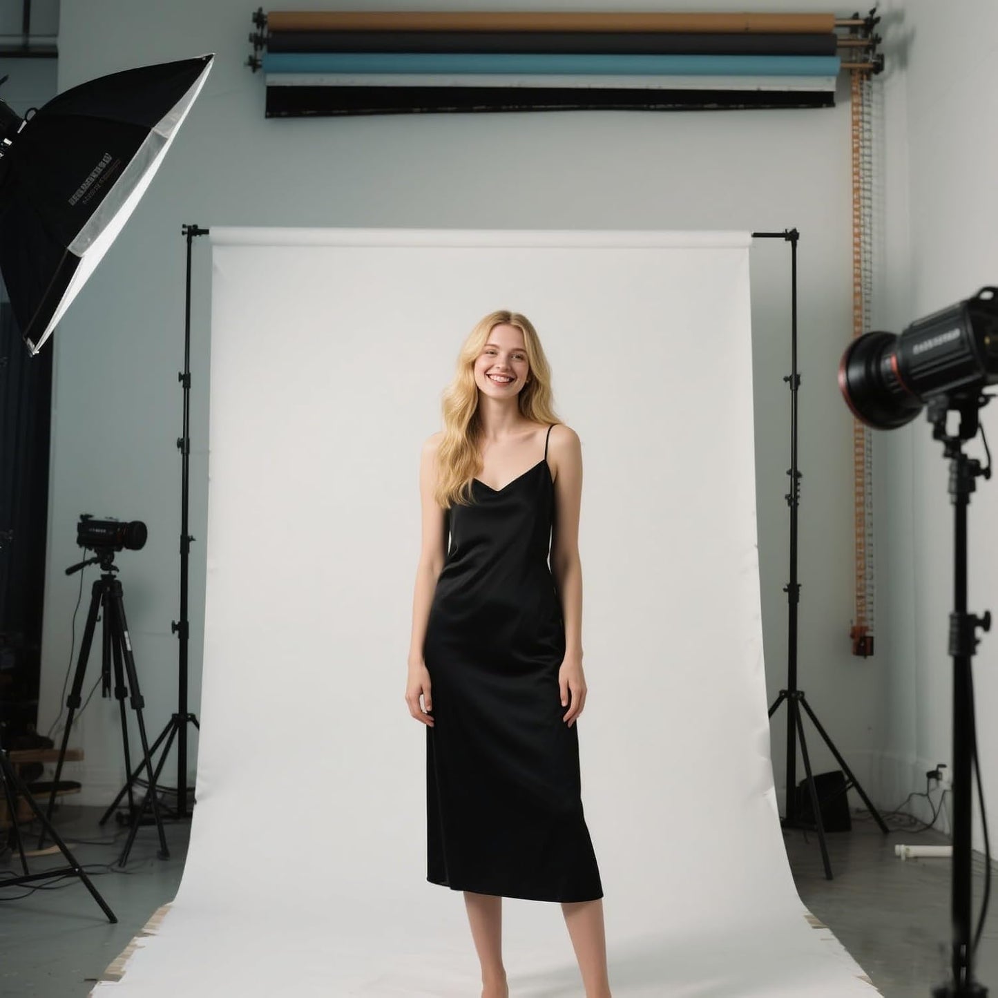 6X9 ft Photo Backdrop White Backdrop for Photoshoot, Non-Reflective Soft White Backdrop for Home Studio, Baby Photography, YouTube Content & Live Streaming（only 1x Background）