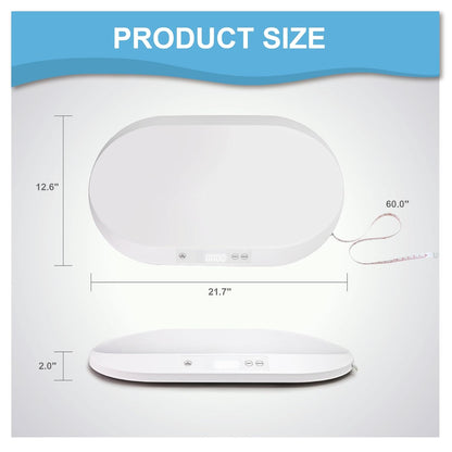 Charmline Digital Baby Scale with Wiggle-Proof Algorithm,Pet Scales for Cats and Dogs,Baby Weight Scale with oz/lb/g/kg Unit up to 88 lbs
