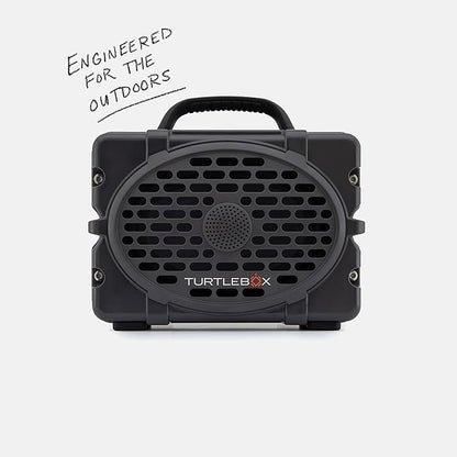 Turtlebox Original Gen 3: Portable Outdoor Bluetooth Speaker – Ultra-Loud (120dB), Waterproof (IP67), Rugged, Impact-Resistant, 3-Day Battery | Party Mode: Unlimited Pairing for Stereo Sound, Gray