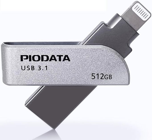 iXflash 512GB MFi Certified Lightning & USB Type A Flash Pen Drive for iPhone/iPad/Mac/PC External Storage Memory Photo Stick