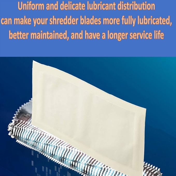 Paper Shredder Lubricant Sheets, Paper Shredder Sharpening & Lubricating Sheets-25pack