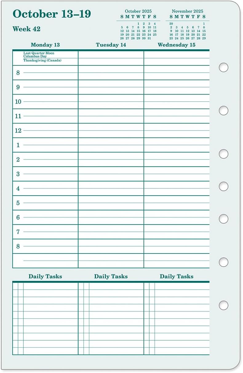 FranklinCovey - Original Weekly Ring-Bound Planner (Classic, Oct 2025 - Sep 2026)