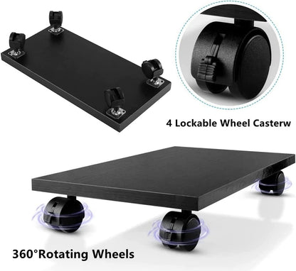 PC Stand for floor Computer Tower Stand With Wheels - CPU Holder for Under Desk