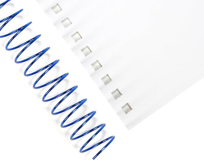 RAYSON 7.9mm Spiral Wire Coil Binding, 3:1 Pitch, 5/16" Metal Coils Spiral Binding 40 Sheets Capacity, Multicolor & Pack of 100