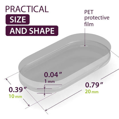 Large Sticky Dots 200PCs - Clear Glue Gel Dots Removable - Self Adhesive Dots Double Sided - Sticky Tack for Collectibles, Figurines Home Decor, Arts and Crafts