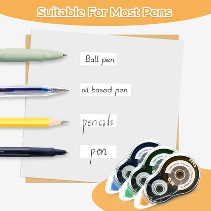 M&G 39.3 Feet Correction Tape, 12 Pack Correction Tape, Easy to Use Applicator for Instant Corrections, Study Supplies and Office Products, Total 472FT/144M