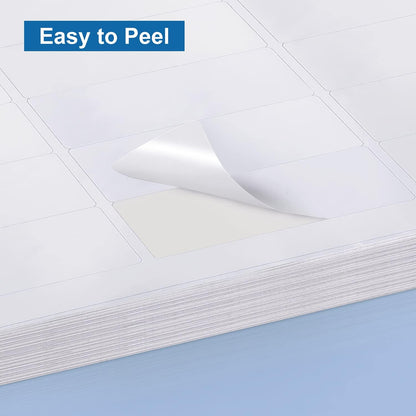 Methdic Address Labels 1" x 2-5/8" 3000 Labels Sticker Paper for Laser/Ink Jet Printer Mailing Labels 8.5"×11" White 30 per Sheet