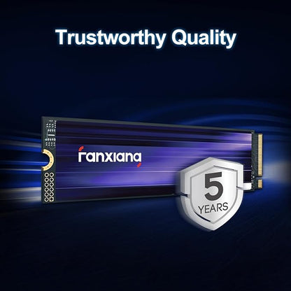 fanxiang S880 NVMe SSD 1TB, PCIe 4.0 M.2 2280 Gaming SSD, 3D NAND TLC, Seq. Read Speeds UP to 7300MB/s, Dynamic SLC Cache, Internal Solid State Drive for PS5 Enthusiasts, High End Computing, Gaming