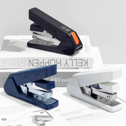 M&G Effortless Stapler 50 Sheet Capacity One-Touch Stapling, Heavy Duty Desktop Stapler Includes 1000 Staples and Remover, Portable Handheld Staplers for Home & Office (Dark Blue)