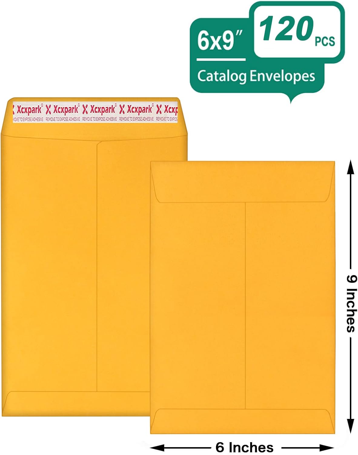 120 PCS 6x9 inches Security Catalog Envelopes Printable Self Seal Envelopes, Anti Tear Brown Envelopes for Invitation Cards, Pictures, Photos, Documents